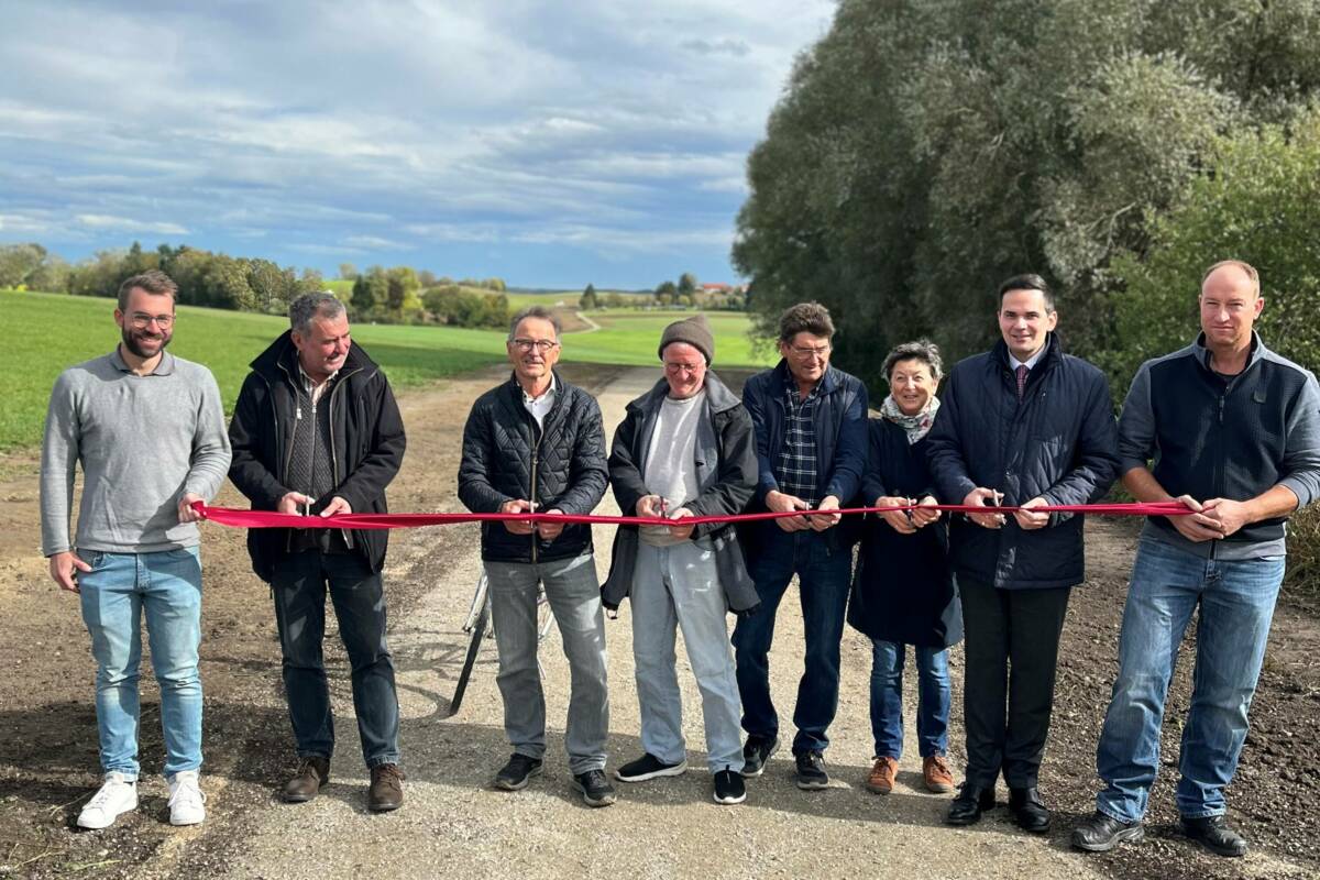 Foto: (Böhme) Eröffnung der Fuß- und Radwegverbindung zwischen Türkenfeld und Zankenhausen