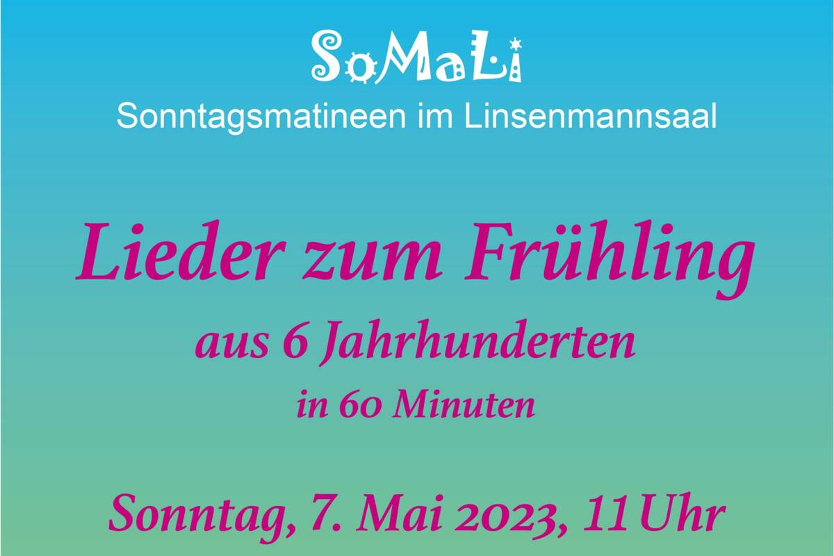 Frühlingsliederplakat